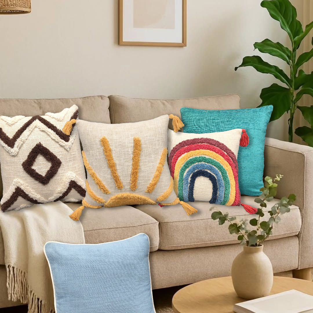 Tufted Cushion 2 Pcs Set | Pillow | Ishran