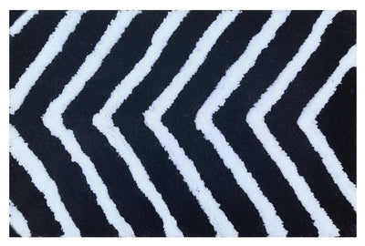 Microfiber Arrow Bathmat 2-piece set by IR Home Furnishing, featuring soft, absorbent floor rugs with arrow pattern for bathroom decor.