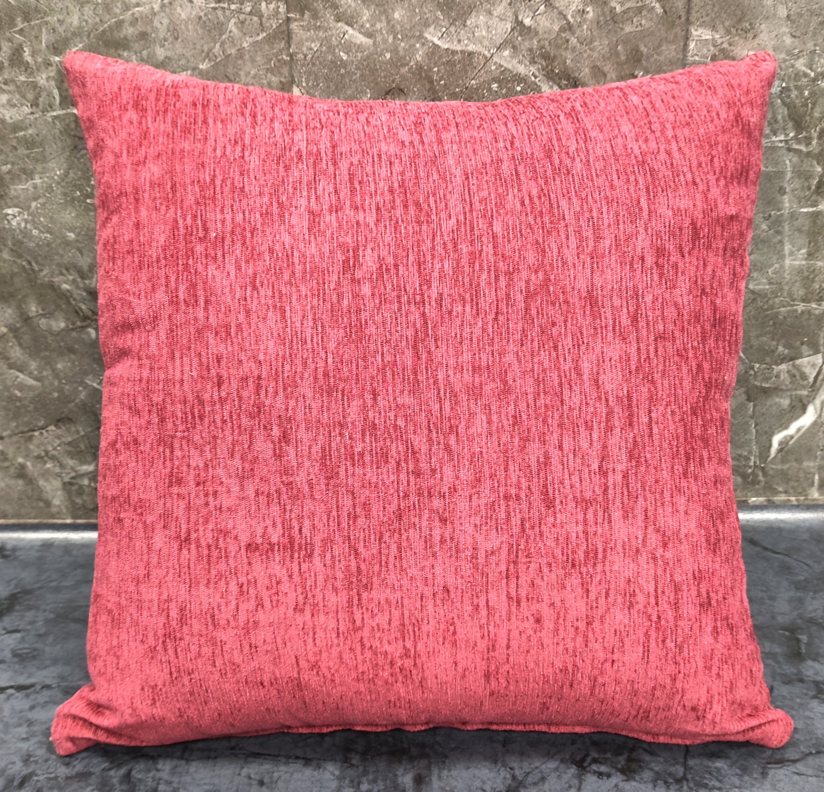 Two chenille woven cushion covers with textured fabric in a 2-piece set by IR Home Furnishing, ideal for cozy home decor.