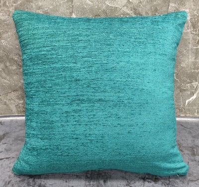 Set of two IR Home Furnishing Chenille Woven Cushions with neck pillow, soft and decorative for living room or bedroom decor.