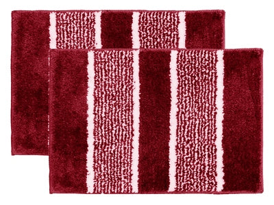 Set of two microfiber soft bathmats from IR Home Furnishing, featuring plush, absorbent textures for bathroom comfort.