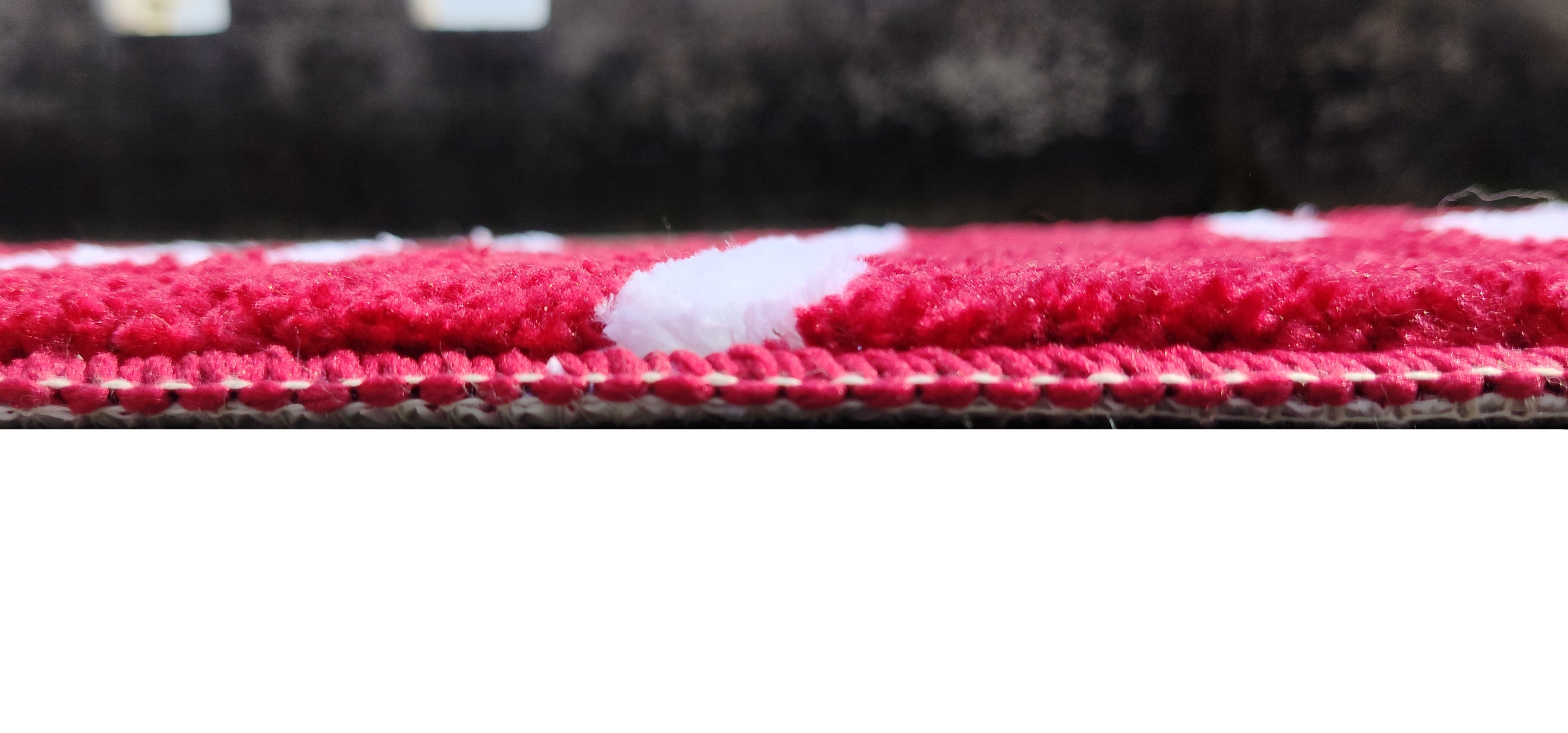 Microfiber stripe bathmat from IR Home Furnishing featuring a modern design with soft, absorbent material for bathroom comfort.