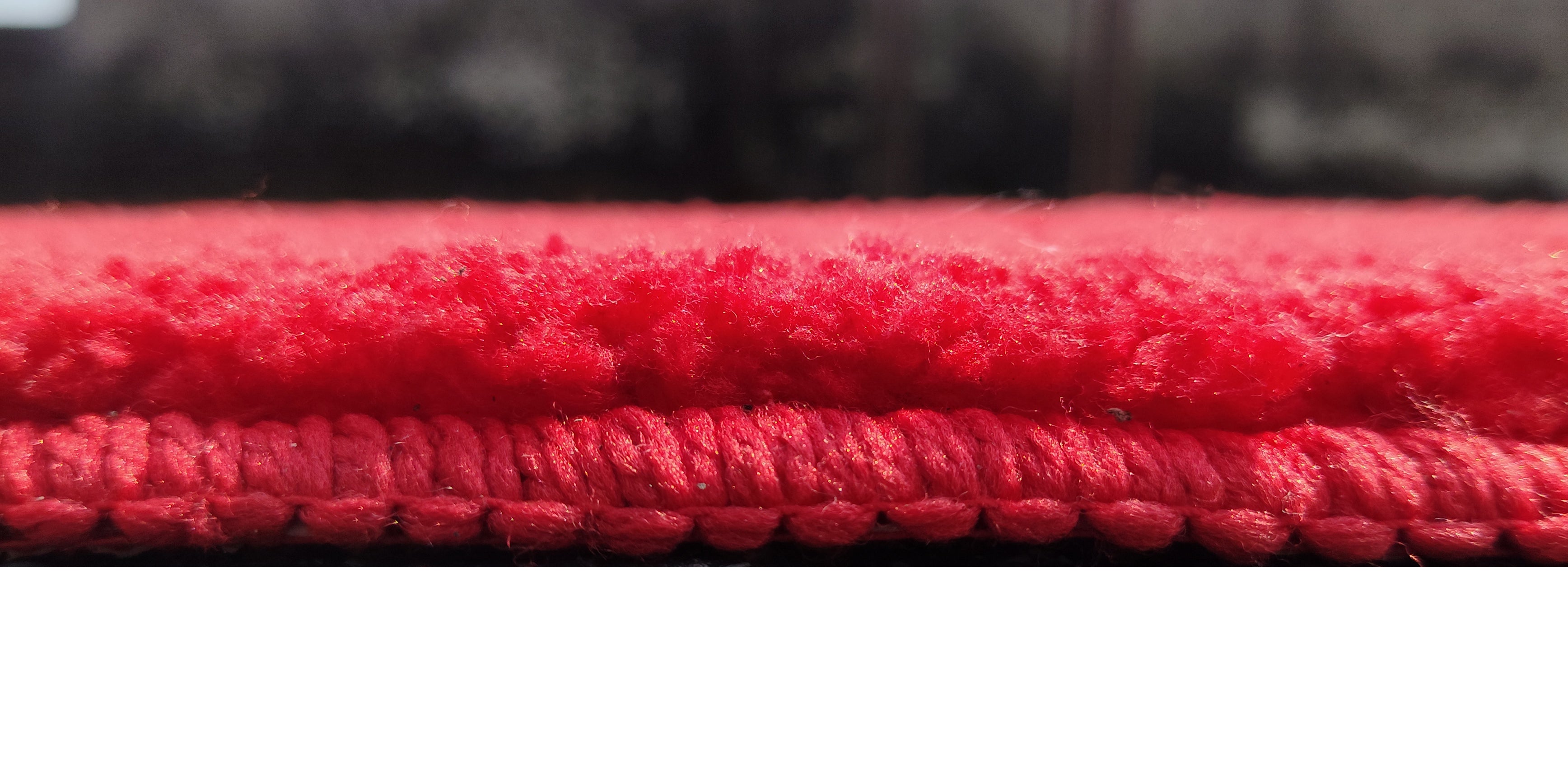 Set of two microfiber solid bath mats from IR Home Furnishing, soft and absorbent bathroom rugs with a clean, modern design.